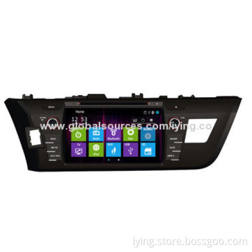 Hot-selling 2 DIN 8-inch Touch Screen Auto DVD GPS for Toyota Corolla 2014